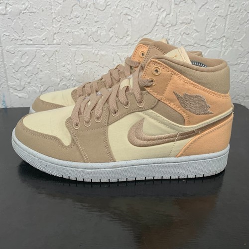 Air Jordan 1 Mid Damengröße 7,5 SE Muslin Desert Celestial Gold DV0427-102
