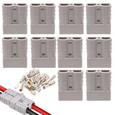 ⭐10Pack For Anderson Style Plug Connectors DC Power 50 AMP 600V 6AWG⭐⭐⭐