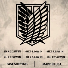 Scouting Legion |Attack on Titan|Anime| Decal Sticker|Car Window Laptop Tablet