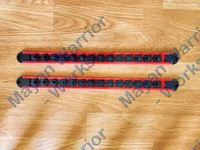 2PC 1/4" 360° Swivel Socket Organizer Storage Rail Rack Holder Industrial