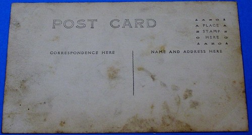 Vintage RPPC - "King,Nuf-Ged" su locomotiva a ruote - Foto 2 di 2