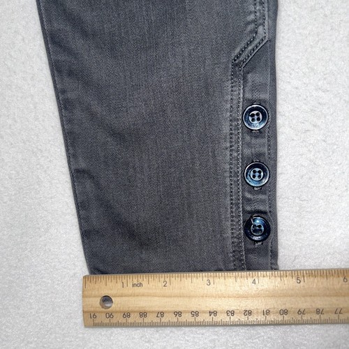 7 For All Mankind Women’s Jeans Cargo Skinny Grey Drawstrings Sz Small - Picture 4 of 8
