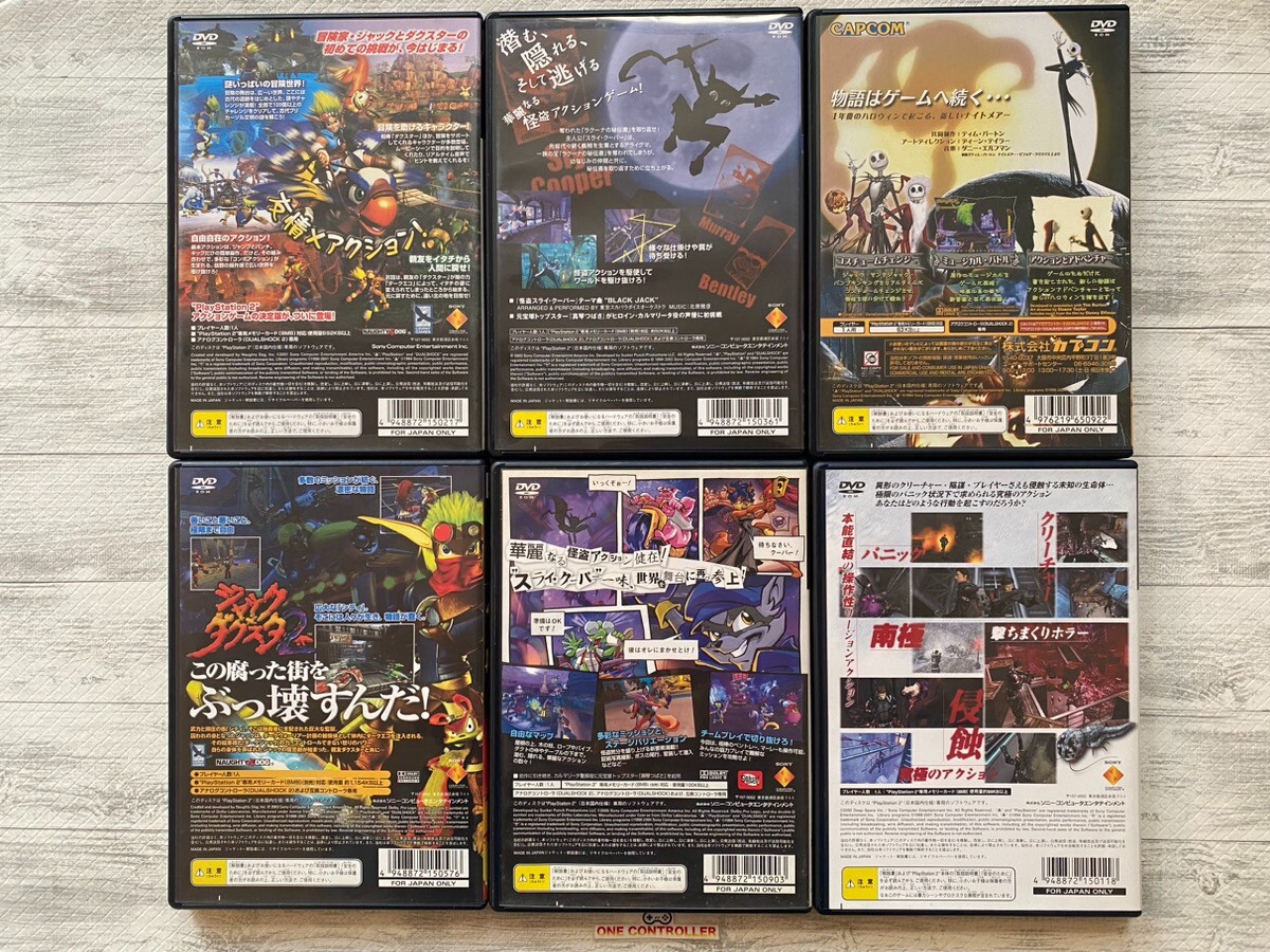 SONY PS2 Jack and Daxter & Kaito Sly Cooper & The Nightmare Before