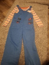Disney Junior Minnie And Mickey Mouse Long Sleeve Tee  Romper Set.Size 5T