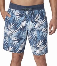 Hang Ten Men's Swim Short, Color: Blue and White, Size: Large New With Tags 