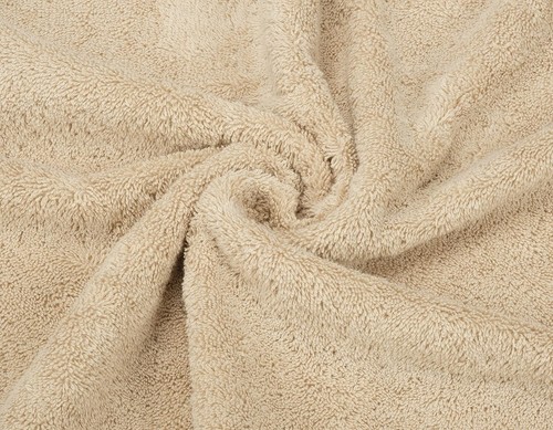 Luxury 6 Piece 100% Cotton Turkish Towel Set - Soft & Absorbent in Beige - Picture 9 of 11