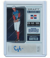 2018 Contenders Draft International Ticket Draft #6 Estanli Castillo Auto /99