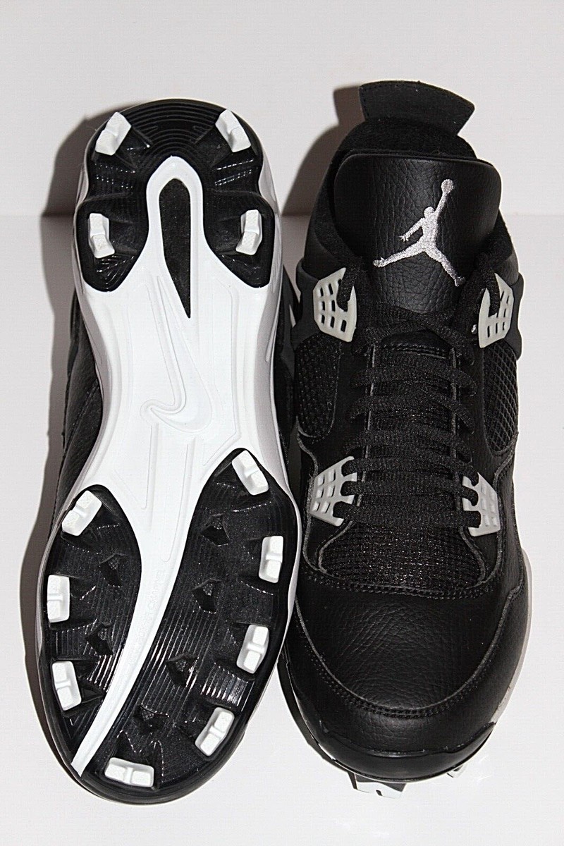 NEW Nike Air Jordan 4 IV MCS Retro OREO Baseball Cleats Mens  display picture 3