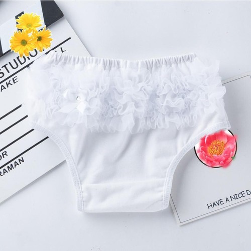 Baby Infant Girls Lace Ruffles Bloomers Panties Briefs Diaper Nappy Cover 0-24M - Picture 21 of 27