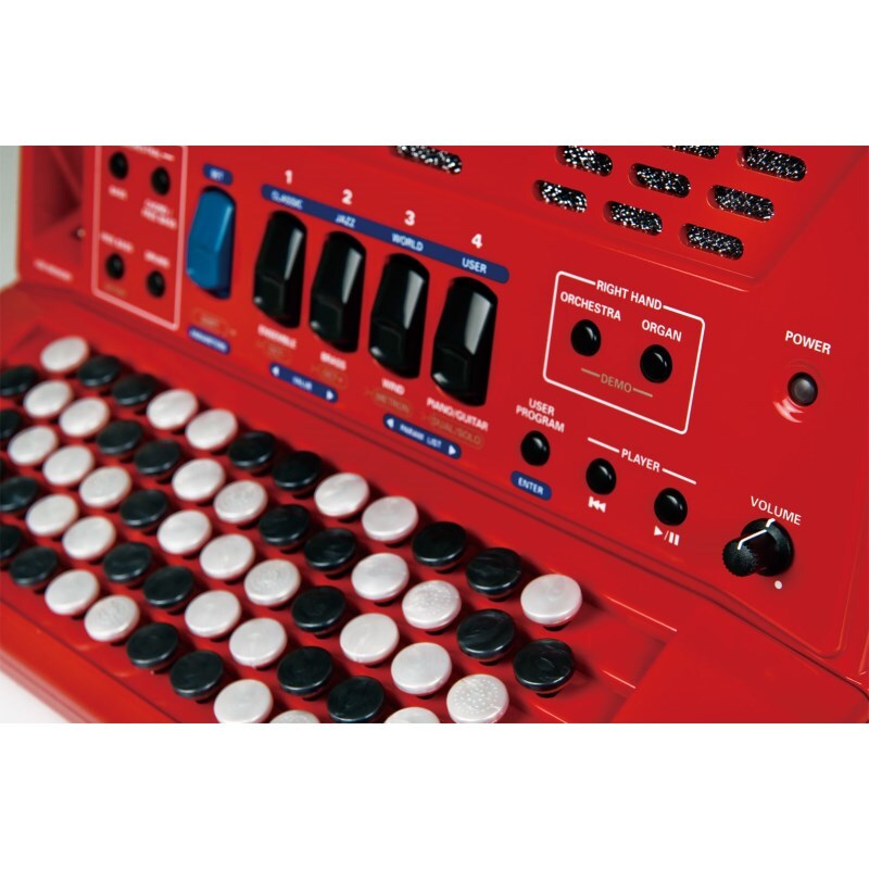 Roland FR-1XB RD V-Accordion Button Keyboard Type Red Built-in Amp