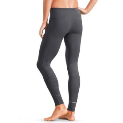 Athleta Flint Gray Relay Reflective Tight Ruched Calf