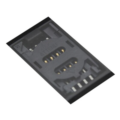 2X 115B-BAA0-R Steckverbinder: für Karten SIM mit Klipphalter SMT vergoldet ATTE