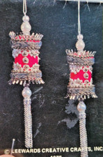 LeeWards FUCHSIA FANTASY Vintage Sequin Bead Christmas Ornament Kit STUNNING 