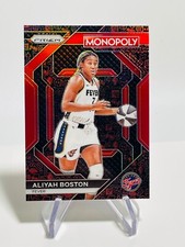 ALIYAH BOSTON 2024 Prizm Monopoly WNBA BLACK RED ICONS SP #WNBA17 Fever