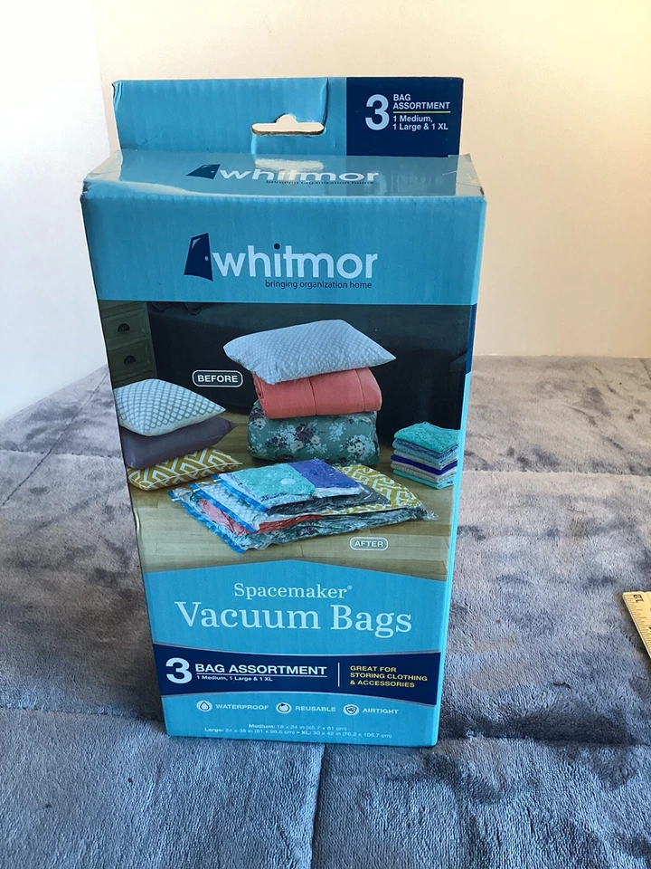 Bolsas de almacenamiento herméticas al vacío. Embalaje de viaje almacenamiento de ropa de temporada Foto 2 de 4