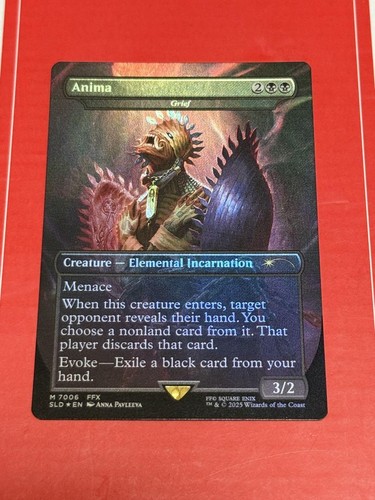 MTG Secret Lair Anima Grief Foil carta bonus inglese rara Final Fantasy