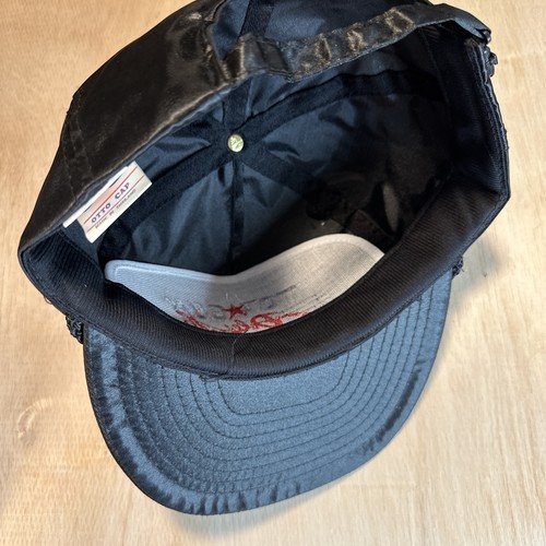 Vintage Dale Earnhardt Hat Top Gun 80s Satin Nylon Rope 3 NASCAR Zipback Black - Picture 6 of 12