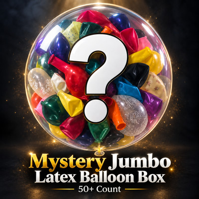 Mystery Box with Jumbo Latex Balloons - 1 LB 50+ Balloons