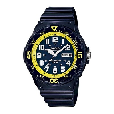 Herrenuhr Casio MRW-200HC-2BVDF Silikon Blau 100mt 