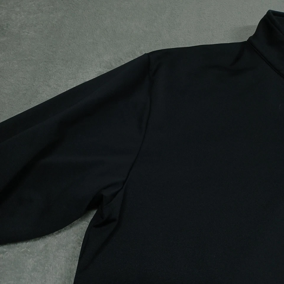 Suéter Under Armour Para Hombres XL Negro 1/4 Cremallera Pullover Informal Ropa Activa Foto 2 de 4