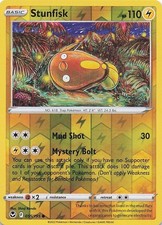 Stunfisk 055/195 Common Silver Tempest Pokemon Reverse Holo Near Mint