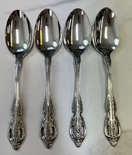 Set of 4 Oneida SSS Community Stainless Steel RENOIR / PEMBROOKE Teaspoons