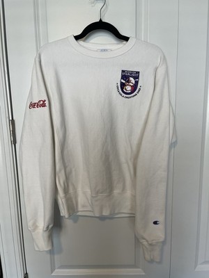 Coca Cola Creations 2022 Mission Starlight White Pullover Champion Sweatshirt S