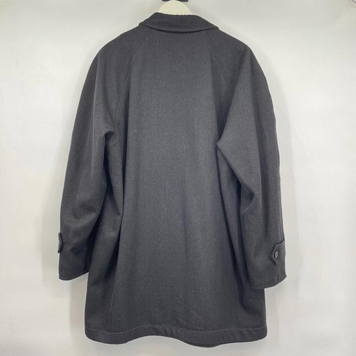 Men's Isaia Reversible Wool/Cashmere Black/Charcoal Jacket US42/IT52 - Picture 3 of 5