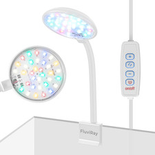 Mini Clip-On Aquarium Light 7W USB Dimmable Fish Tank Lamp with 3 Light Modes