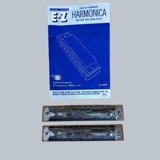 Vintage E-Z Harmonica Book  2 World Star Harmonicas   Learn to Play Fast 