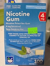 Rite Aid Nicotine Gum Mint Freeze 4Mg Ea 100 Count Sugar Free Exp 09/2026