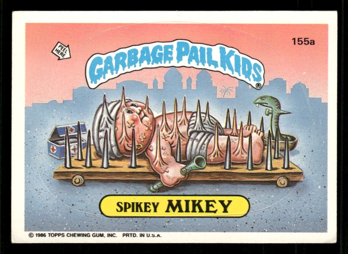 1986 Topps Garbage Pail Kids #155a Spikey Mikey | eBay
