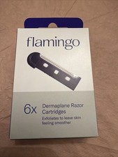 Flamingo Dermaplane Razor Refill Cartridges - 6 ct New 