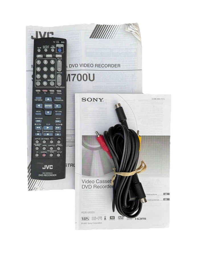 JVC SR-DVM700 U - Professional MiniDV HDD/DV/DVD Recorder Combo - Image 3 of 3