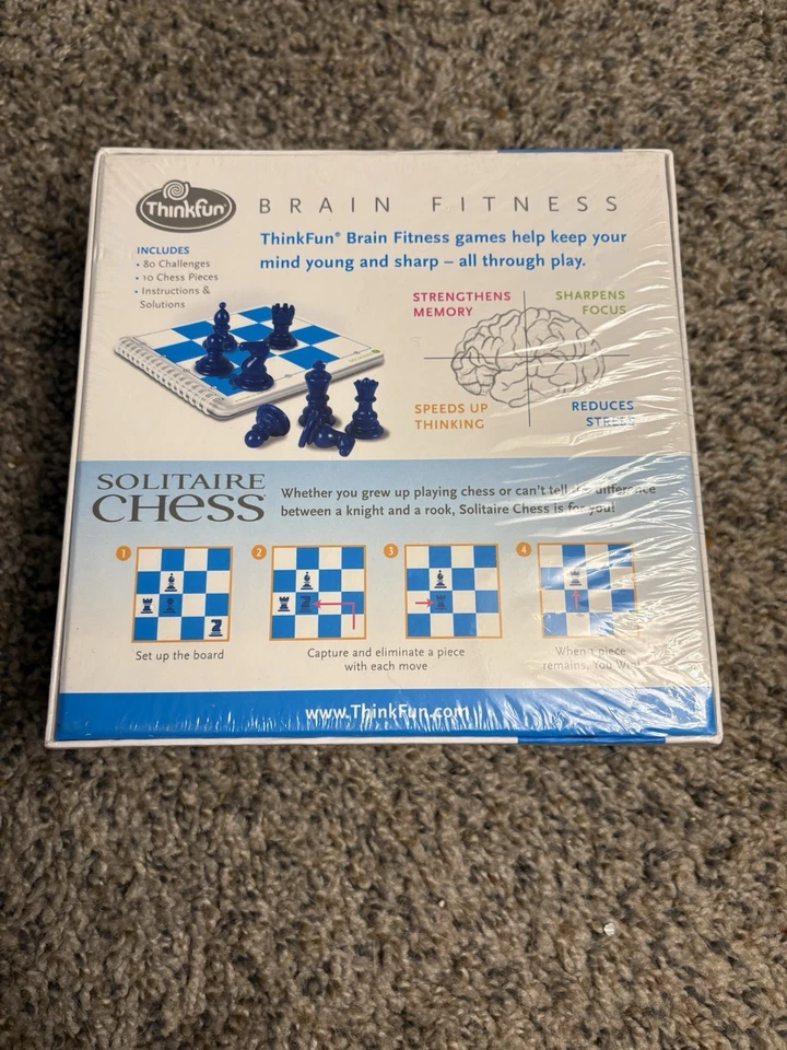 Thinkfun Solitaire Chess Brain Fitness Strategic Skill Building Game.  Brand New - Image 3 of 4
