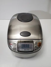 Zojirushi Micom NS-TSC10 Rice Cooker and Warmer - Stainless Steel TESTED WORKING