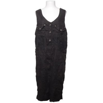 InWear, Latzhose, Größe: L, Grau/Schwarz, Leinen, Damen, Einfarbig #Xyc