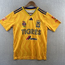 Camiseta de fútbol Adidas Tigres Tigers UANL para hombre mediana amarilla kit de fútbol adulto