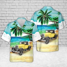 1928 Ford Model A Roadster Pickup Hawaiian Shirt 1928 Ford Model A Roadster Pickup Hawaiian Shirt