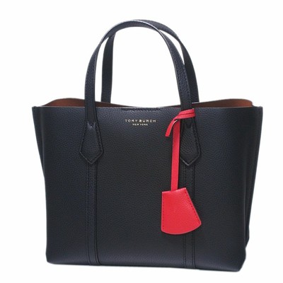 Tory Burch Perry Small 2Way Tote Bag 56249 Black Leather | eBay
