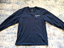 Bulwark Fr Flame Resistant Henley Work Shirt Mens Xllg Navy Cotton Knit