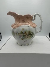 Antique RS Prussia Late 1800’s Early 1900’s Hand Painted, Porcelain Pitcher