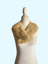 Vintage 1950s Blonde Mink Fur Stole Wrap 29  Champagne MCM Pinup Old Hollywood