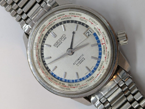 Seiko 6217-7000 World Time 1964 Automatic Vintage Watch Running