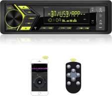 Bluetooth Single Din Car Radio: Marine Stereo Receivers - Multimedia Car Audio w
