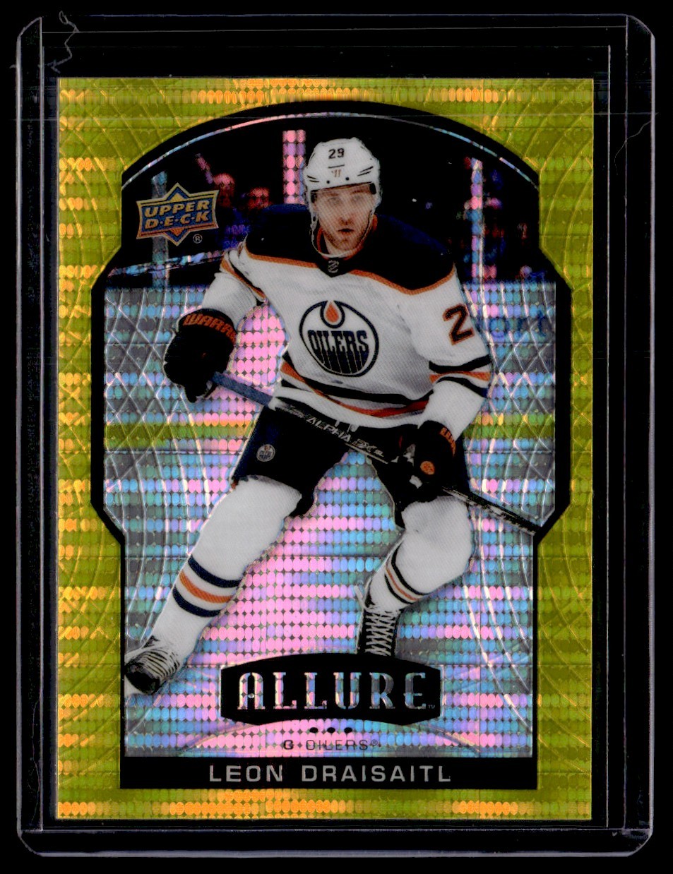 2020-21 Upper Deck Allure Yellow Taxi Leon Draisaitl Edmonton Oilers #58