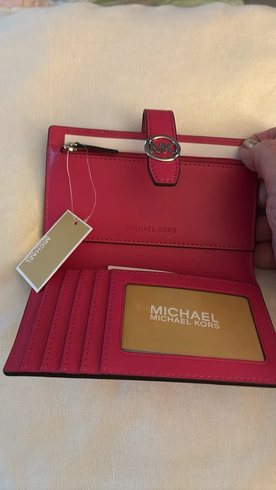 Cartera MICHAEL KORS Greenwich Mediana Cebra Logo Signature NUEVA CON ETIQUETA Foto 2 de 4