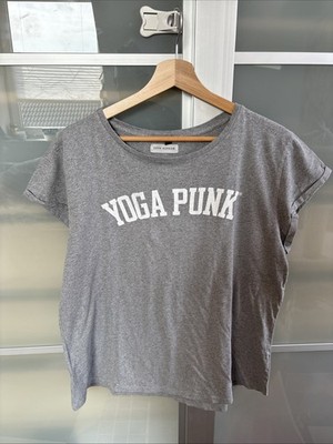 Eden Ashram, T-shirt, Größe: XL, Grau Bio-Baumwolle, Print, Damen Yoga Punk