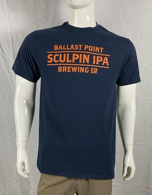 Ballast Point Brewing Sculpin IPA Brewing Co. Blue T Shirt, A Grade, Size Large