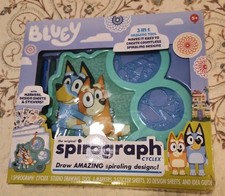 Bluey Spirograph Cyclex 3 In 1 Drawing Activity Set by PlayMonster Pre-owned A